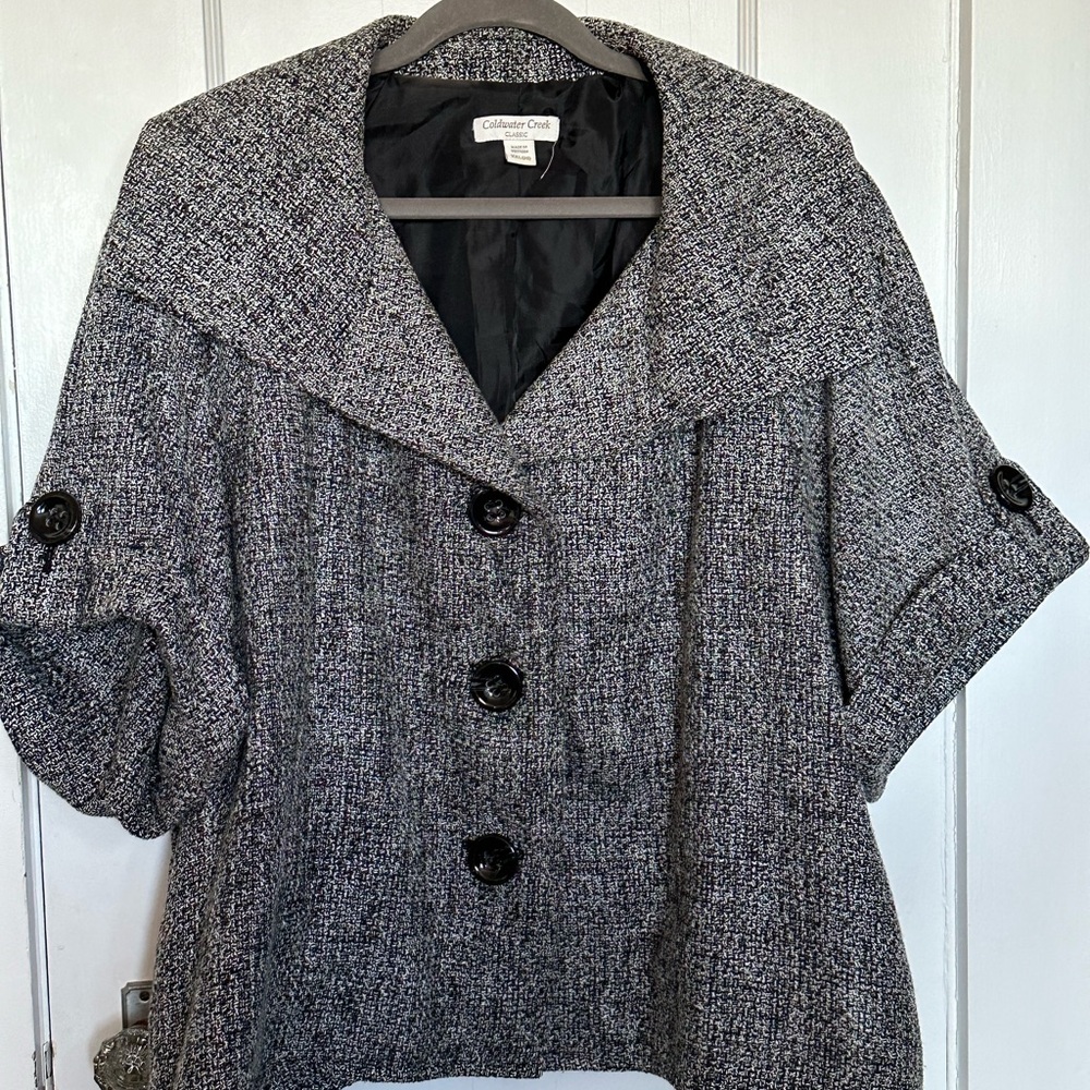 Coldwater Creek Women's Black & White Jacket